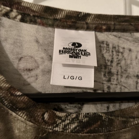 LADIES Mossy Oak Break-Up Country Long Sleeve T-Shirt Womens Camo Size Large - Picture 2 of 3